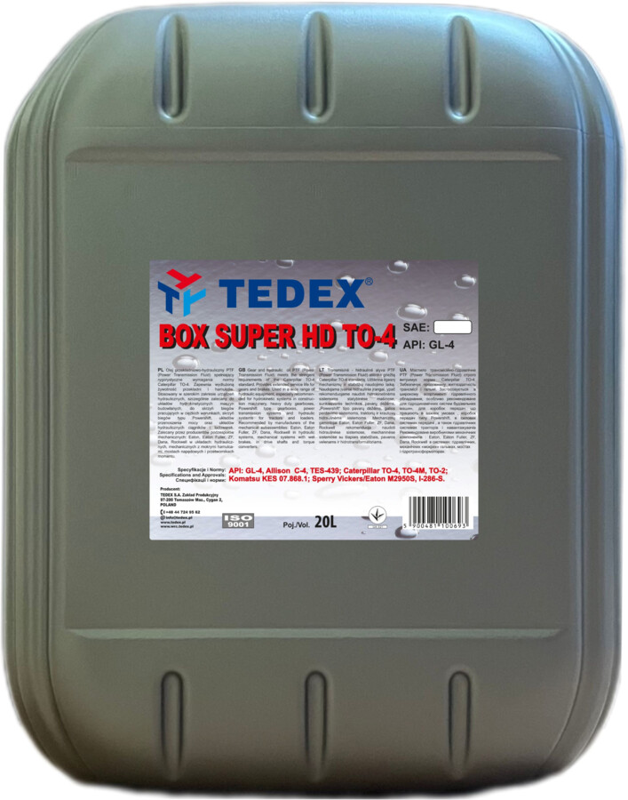 Олива трансмісійна TEDEX BOX SUPER HD TO-4 30W